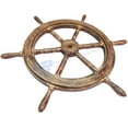 thumbnail image 2 of Nagina International Classic Antique Golden Pirate's Boat Ship Wheel | Wall Decor | Sea Gift (18 Inches), 2 of 4