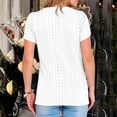 thumbnail image 6 of Lumosvexa Women Short Shirt Tops Womens Casual Plain T-Shirt Crew Neck T Shirt White Size XL, 6 of 6