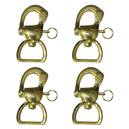 

47RI Hilason Brass Shakel Hook Quick Release Pack Of 4