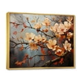 thumbnail image 2 of Designart "Glam Radiant flowers Fashion I" Floral Floater Framed Wall Art Print, 2 of 7