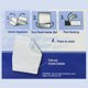 thumbnail image 3 of Protectores de ropa desechables Napkleen, forro impermeable y a prueba de fugas absorbente al instante 50 Count Napkleen NP-50ct-White, 3 of 4