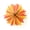gold, red, yellow, orange, variant on Ardeola - The Comet - 23.5 in Wall Clock, Organic Multicolor Laser Cut Plywood
