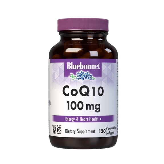 Bluebonnet CoQ10 100mg Energy Production & Heart Health* 120 Vegetarian Softgels, 120 Days
