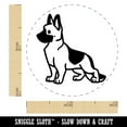 thumbnail image 2 of German Shepherd Standing Dog Self-Inking Rubber Stamp Ink Stamper - Sky Blue Ink - Mini 1/2 Inch, 2 of 7