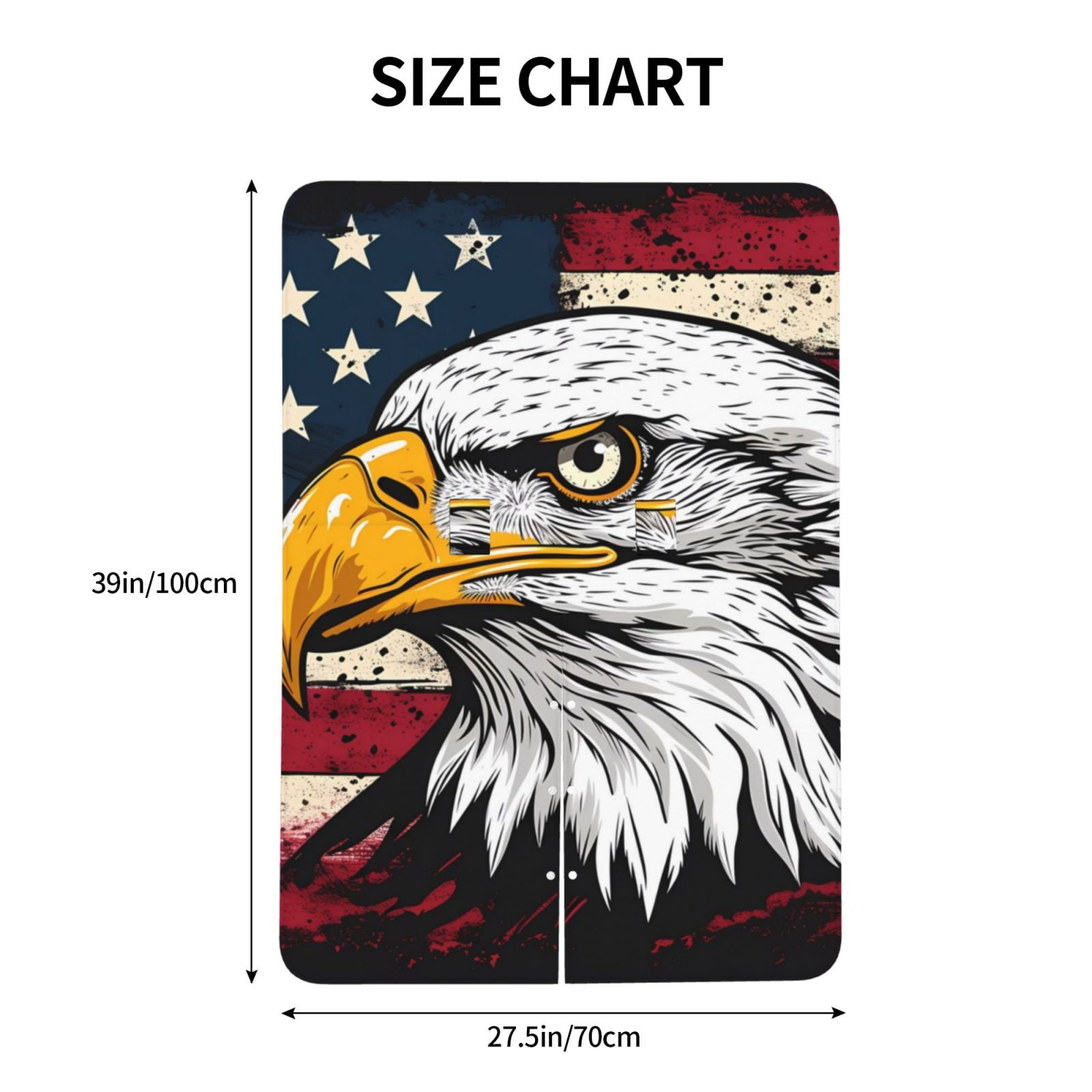 Naloa American Bald Eagle Baby Car Seat Cover, Breathable Baby Carrier Cover, Multiuse Baby Carrier Cover & Nursing Breastfeeding Cover