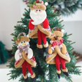 thumbnail image 2 of Adornos para árboles de Navidad, 3 piezas/juego, adornos para árboles de Navidad, muñeco de nieve de Papá Noel, adornos colgantes, regalo para niños, 2 of 4