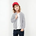 thumbnail image 2 of SGMVNU Toddler Boys Girls Bomber Jacket, Casual Coat Zip up Outerwear with Pockets, Long Sleeve Full Zipper Fall Outerwear for Kids(Size 2-3 Years,A-Grey), 2 of 6