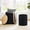 Black, variant on Simenmax 2-Pack Velvet Storage Ottomans – Round Vanity Stool & Foot Rest Set with Hidden Compartment, Space-Saving Nesting Design, Black