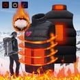 thumbnail image 2 of SELONE Heated Vests for Men Women 1 Control 4 Heating Zones Fleece Jacket Sleeveless Soild Casual Coat Plus Size, 2 of 7
