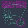 thumbnail image 2 of Junior's Alice in Wonderland Mad Hatter Small World Racerback Tank Top Indigo Large, 2 of 4