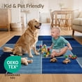 thumbnail image 4 of ODIKA 8'x10' Ultra-Soft Area Rug, Solid Modern Color Block Design With Bordered Geometric Accents None Washable, Bare feet friendly, Silk-Touch for Bedroom, Under Sectional, 4 of 7