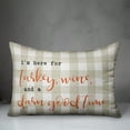 thumbnail image 3 of Creative Products Turkey Wine and a Darn Good Time 14x20 Spun Poly Pillow, 3 of 3
