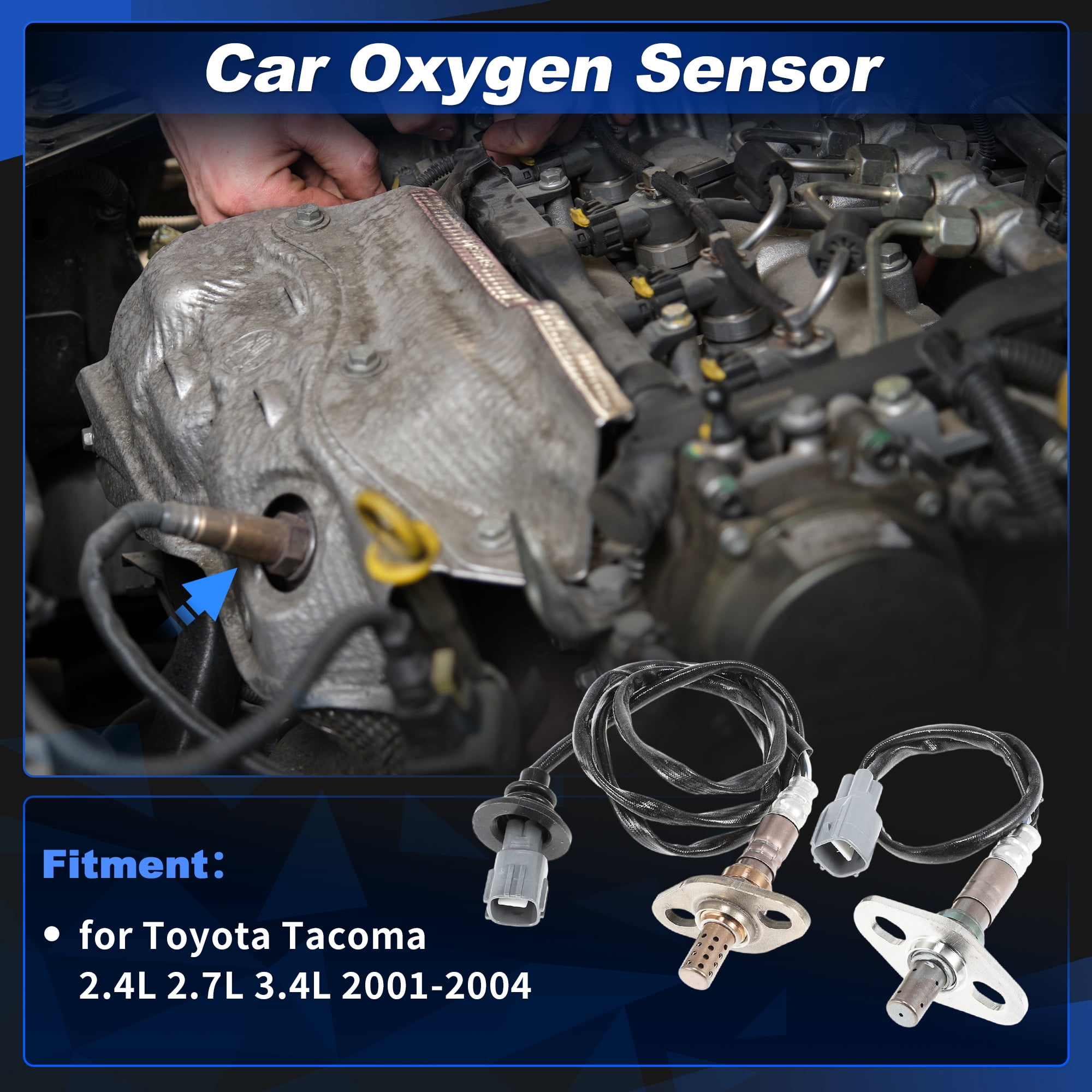 Upstream & Downstream Oxygen Sensor for Toyota Tacoma 2.4L 2.7L 3.4L 2001 2002 2003 2004 2349001/2344189 2pcs