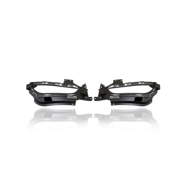 Fog Light Cover - Compatible/Replacement for '15-17 Chrysler 200 Sedan With LED, Horizontal - Pair, Left Driver + Right Passenger Set - 68228878AC, 68228878AC