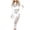 White, variant on Womens Mesh Dress Set High Stretch Hollow Out One Piece Suit Long Sleeve Bodycon Sheer Lingerie Romantic Nights Events Adult Female