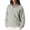 Grey, variant on Czanzd Women's Oversized Sherpa Fleece Half-Zip Pullover Warm Stand Collar Side Pockets Fall Winter Outerwear(Brown,XS)