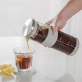 thumbnail image 3 of Portable Airtight Cold Brewer for Iced Coffee, 800 ml Cold Brew Maker for Tea, Glass Carafe, Pitcher, 3 of 5
