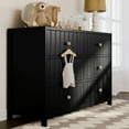 thumbnail image 3 of Graco Teddi 6 Drawer Nursery Double Dresser, Black, 3 of 16