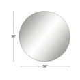 thumbnail image 3 of DecMode 36"W, 36"H Round Wall Mirror, Black, 3 of 13