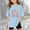 Light Blue, variant on Teen Clothes For Girls Letter Short Sleeve Shirts For Girls Crewneck Girls Summer Tops Little Girls Clothes 11-12 Years Cute Girl Clothing