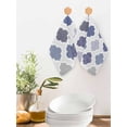 thumbnail image 2 of Grey Purple Moroccan Kitchen Dish Towels for Drying Dishes Set of 2, Retro Bohemia Geometric Pattern Waffle Weave Microfiber Hand Tea Bathroom Towels Quick Dry & Absorbent Towel 12x12, 2 of 7
