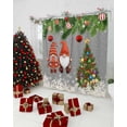 thumbnail image 5 of Grey Gnomes Christmas Shower Curtain, Xmas Tree Balls Snowflake Waterproof Fabric Shower Curtains with 12 Hooks, Bathroom Curtain Set for Bathroom Accessories Decor, 72 x 84 Inches, 5 of 9