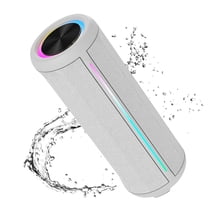 Jierben Bluetooth Speaker Wireless with Subwoofer, Bluetooth 5.4 Portable Speaker with 30W HD Loud Stereo Sound, Built-in Mic, 17H Playtime, LED Lights, IP67, TWS Pairing, for Outdoor Travel Party