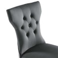 thumbnail image 6 of Modway Silhouette 20" Modern Fabric Dining Chairs in Black/Gray (Set of 2), 6 of 8
