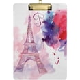 thumbnail image 1 of FMSHPON Eiffel Tower Rainbow Tie Dye Clipboard Hardboard Wood Nursing Clip Board and Pull for Standard A4 Letter 13x9 inches, 1 of 7