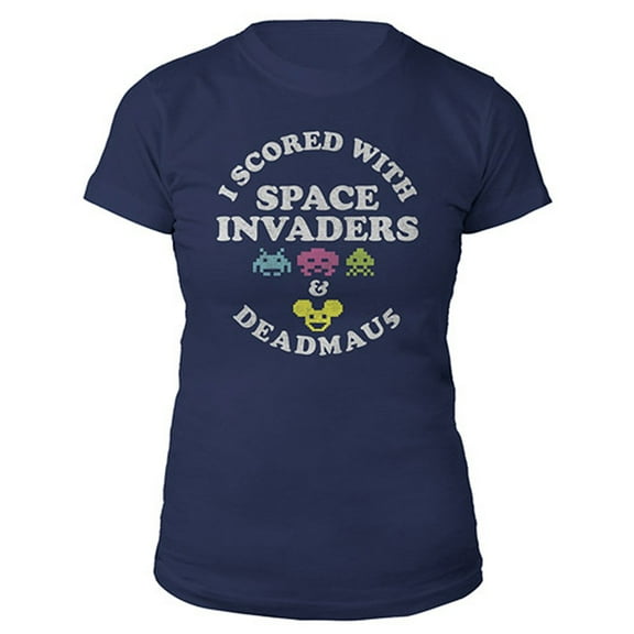 Deadmau5 Juniors I Score With Space Invaders T-Shirt M