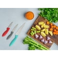 thumbnail image 2 of Mainstays 3 Piece Stainless Steel Color Knife Set with Ergonomic Handles, 2 of 6