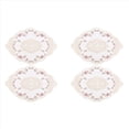 thumbnail image 1 of 4 Manteles Individuales de Mesa de Encaje Ovalado Vintage, Exquisita Flor Bordada, Tapete para Jarrón, 12,2 X 16,9 Pulgadas, 1 of 5