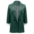 thumbnail image 3 of Womens Fashion Casual Solid Open Front Cardigan Long Sleeve Jacket Coat, 3 of 5