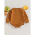 thumbnail image 5 of Musuos Baby Spring Fall Rompers 0-24M Halloween Letter Print Long Sleeve Round Neck Bodysuit for Infant Boys Girls Casuall Jumpsuit, 5 of 10