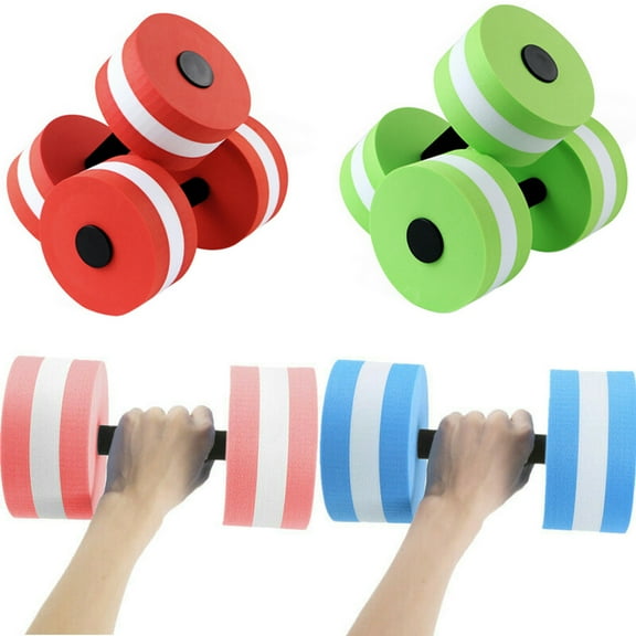 D-GROEE 1pc/2pcs Sports Aquatic Exercise Resistance Dumbbells Aqua Fitness Barbells Exercise Hand Bars for Water Aerobics