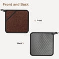 thumbnail image 2 of Xecao Dark Brown Glitter for Silicone Trivet Mats - Heat Resistant Pot Holders, Multipurpose Non-Slip Hot Pads, 2 of 8