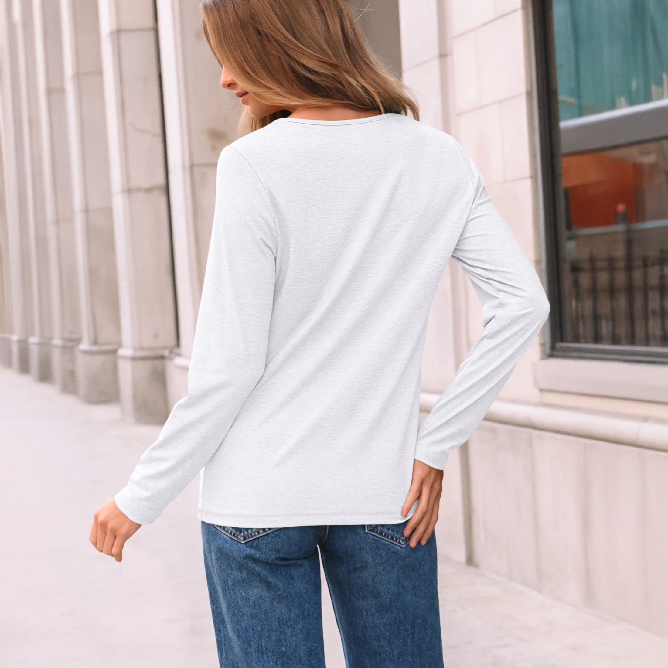 SUNBS Women's Pleated Long Sleeve Tunic Blouse photo 7
