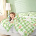 thumbnail image 5 of Erosebridal Goose Queen Bedding for Girls, Green Gingham Bedding Comforter Set Queen, Stars Reversible 7pcs, 5 of 6