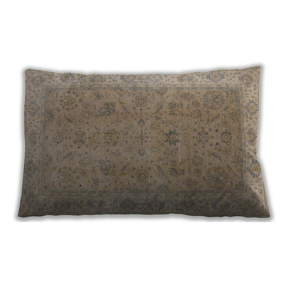 Ahgly Company Indoor Rectangular Mid-Century Modern Lumbar Throw Pillow, 13 inch by 19 inch