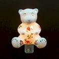 thumbnail image 1 of Flowers On A Teddy Bear Shaped Night Light, 1 of 4