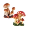 thumbnail image 1 of Estatuilla de Setas en miniatura Sunnimix decoración de jardín Rojo blanco 2 Uds, 1 of 8