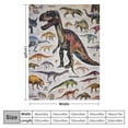 thumbnail image 4 of WERPE Dinosaur Blanket for Boys, Kids Blanket Super Soft and Cozy 50×60in Funny Dinosaur Throw Blanket Design is Gift for Kids,Fluffy Cozy Toddler Blanket White, 4 of 6