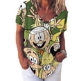 thumbnail image 3 of The Loud House Women's Shirt V-Neck Breathable Short-Sleeve T-Shirt Casual Fashion Tee Soft & Trendy Blouse 2XL, 3 of 8
