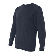 Badger 4804 Adult B-Tech Long-Sleeve Tee - Navy, 2XL