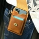 thumbnail image 4 of Xihbxyly Bolsa de Cuero para Teléfono Móvil, Riñonera para Deportes Al Aire Libre, Piel de Vacuno Resistente, Cierre de Seguridad con Clip para Cinturón, Bolsillo Multiusos, Ideal para Senderismo, Ru, 4 of 7