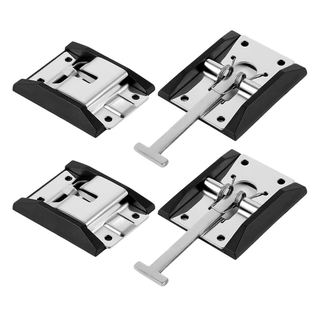 KAKOWELY Loquet de Porte Remorque 2 Ensembles Support de Porte Rv en Acier Inoxydable Loquet de Porte Remorque Loquet de Porte en Métal Installation Facile Support de Porte