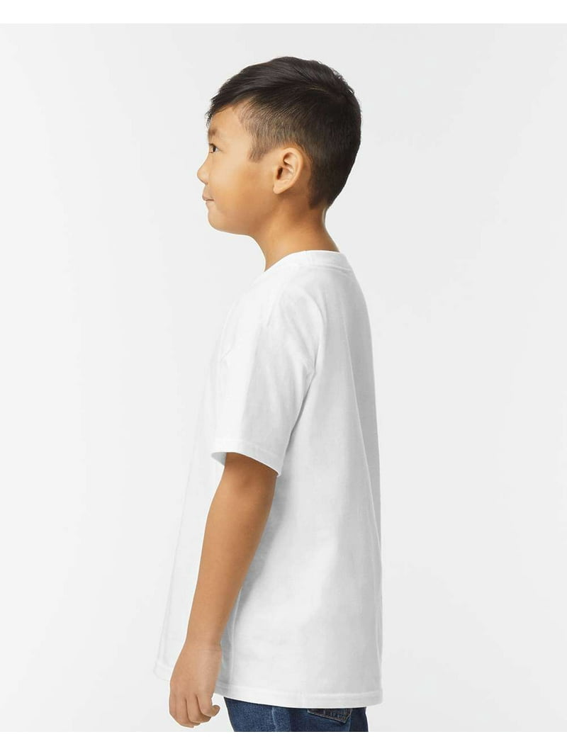 Gildan Softstyle Kids' T-Shirt, Midweight, White, Size: XS