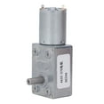 thumbnail image 2 of DC Worm Gear Motor Self Locking Brass Coil Aluminum Alloy Shell Speed Reduction Geared Motor DC24V 375RPM, 2 of 14