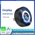 thumbnail image 1 of Adaptateur Sans Fil 2en1 CarPlay Android Auto BT+WIFI USB Dongle Plug Play Mini Smart Box Convertit Filaire en Sans Fil, 1 of 7