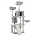 thumbnail image 2 of Domestic Delivery Multi-Level Cat Tree Tower Climb Furniture Scratching Post for Indoor House Pet Supplies Kitten Toy Cozy Condo ShopWise Round, 2 of 20